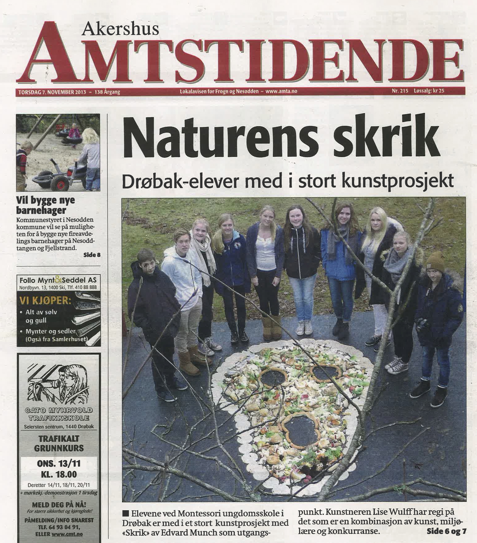 2013.11.07 Amtstidende Forsiden